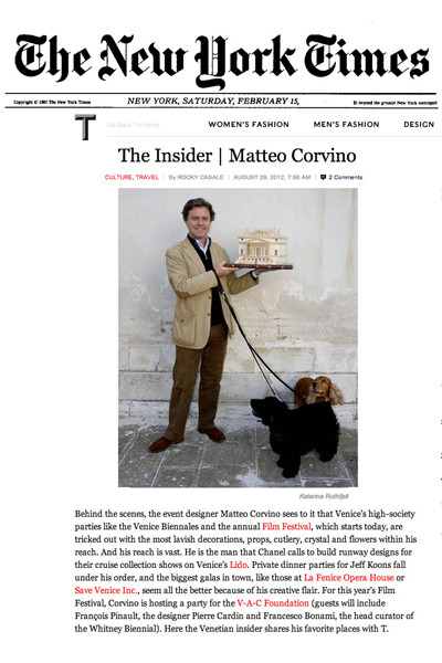 Matteo Corvino - New York Times